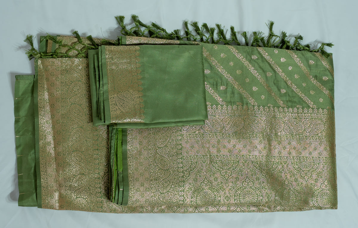 Green Banarsi Saree