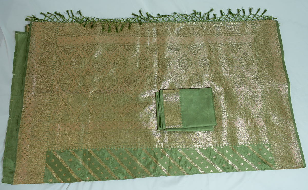 Green Banarsi Saree