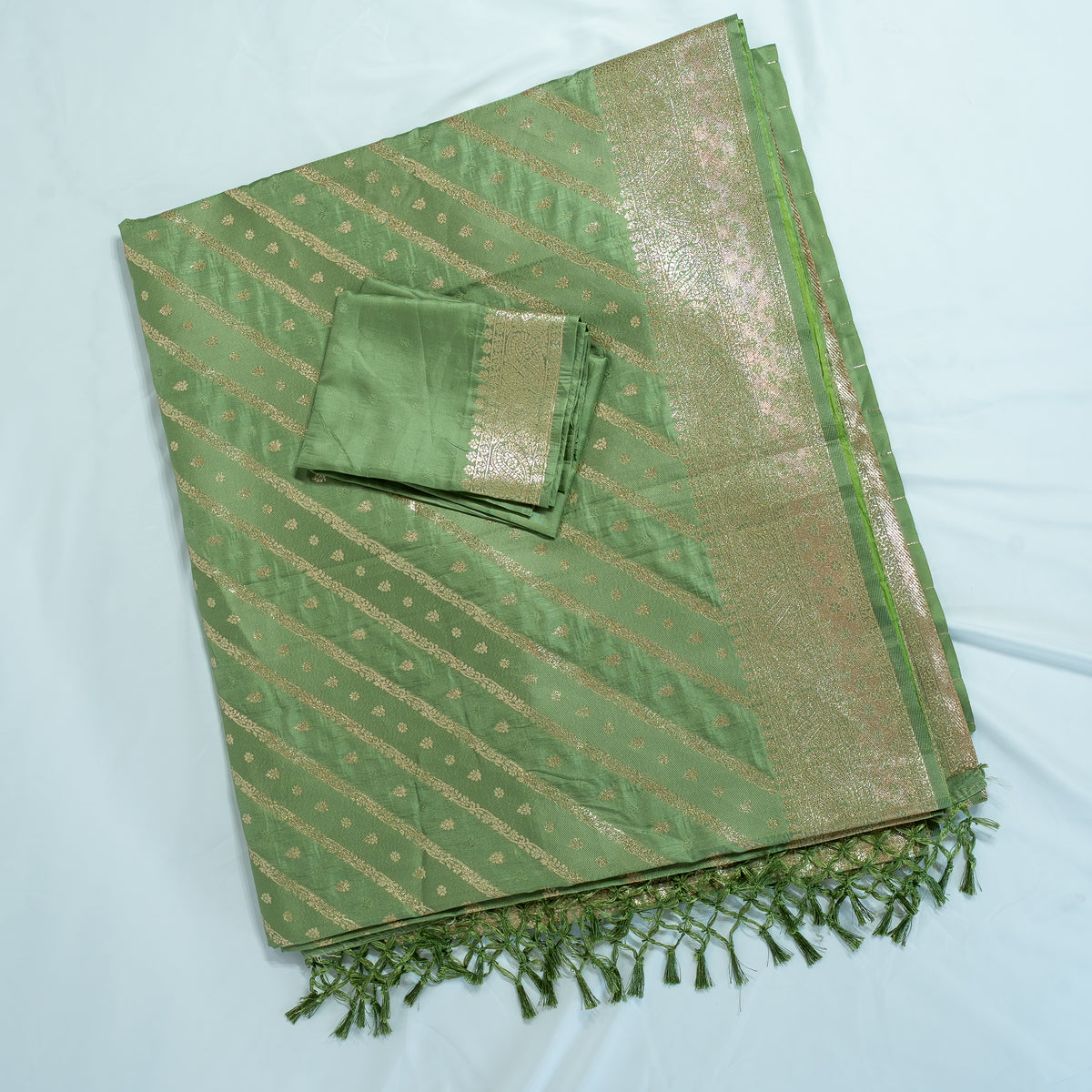 Green Banarsi Saree