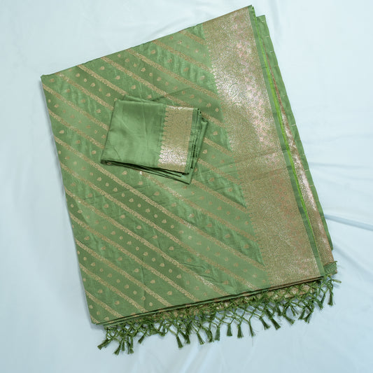Green Banarsi Saree