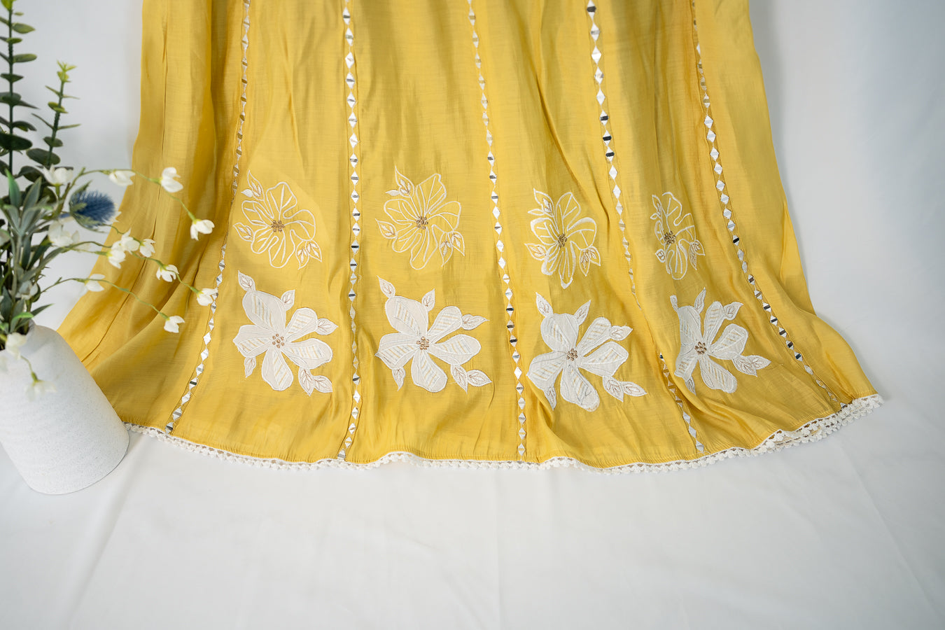 Floral Embroidered Anarkali Suit Set